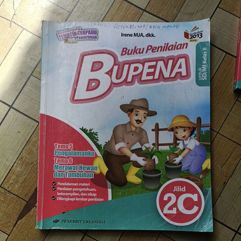 Jual ORIGINAL BUKU BUPENA KELAS 2 SD 2A 2B 2C 2D SD KURIKULUM 2013 ...