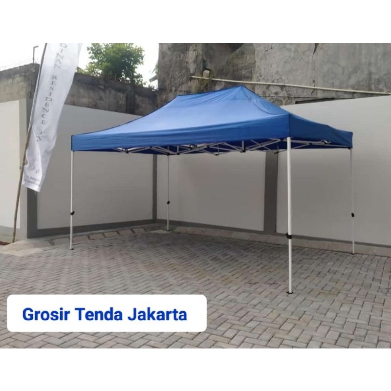 Jual Tenda Lipat Premium Besi Putih Ukuran Mtr X Mtr Ketebalan Besi Mm Shopee Indonesia