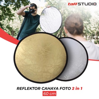TaffSTUDIO Reflektor Cahaya Studio Foto 5 in 1 Diameter 58 cm - CL-RT50 -  Black 