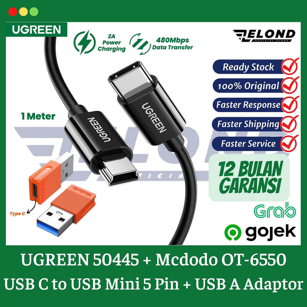 Jual Kabel Data Kamera USB A to USB Mini 5 Pin Male Cable 1 Meter