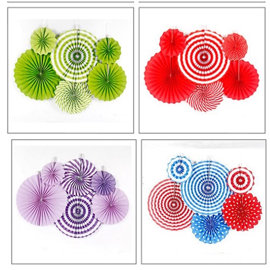 Jual Paper Fan Decoration, Paper Fan Set,Paper Fan, Paper Flower