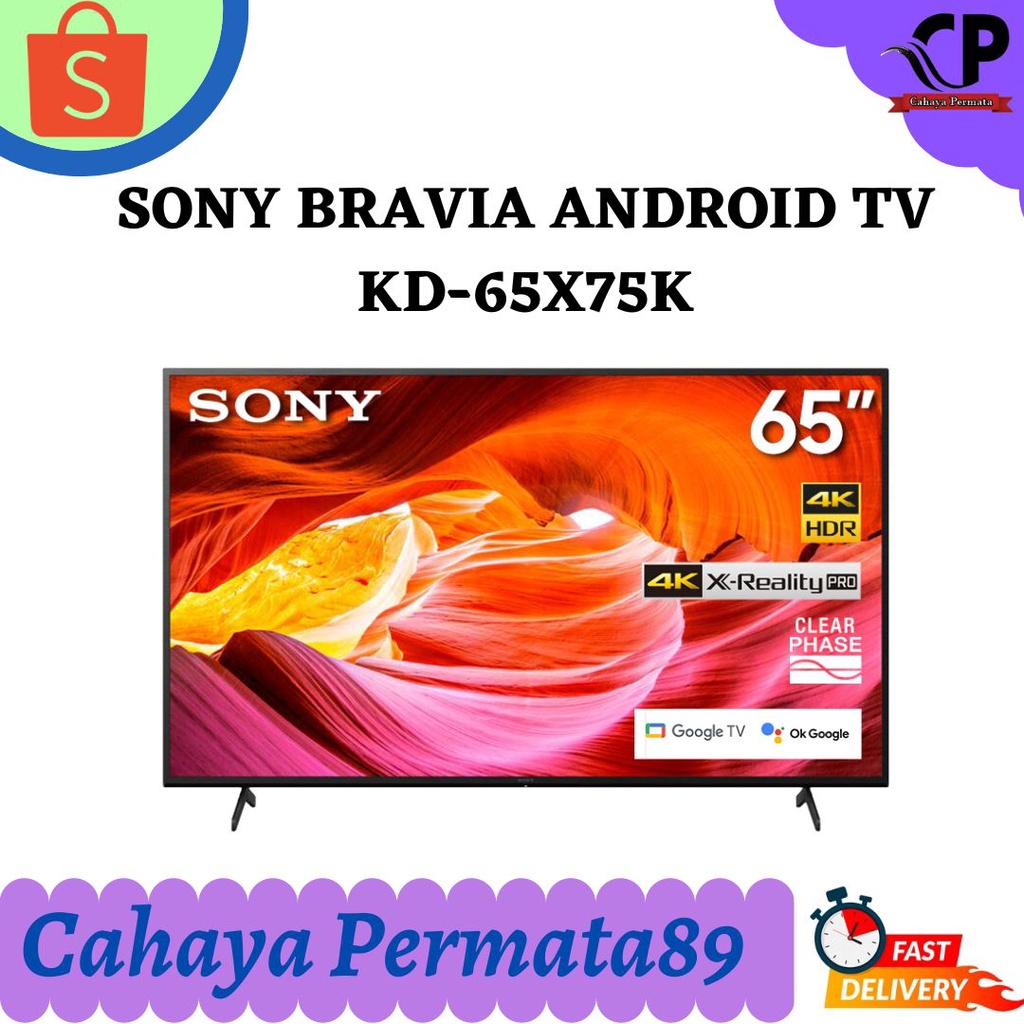 Jual SONY Bravia KD-65X75K Google TV 65 Inch UHD 4K HDR - Sony 65 Inch ...