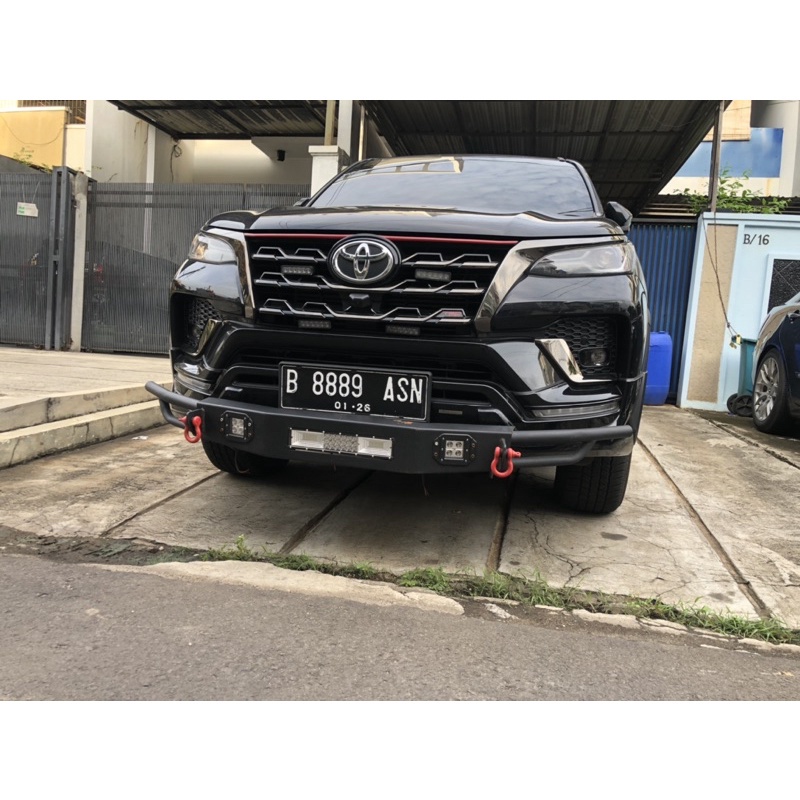 Jual Bumper Guard Tanduk Depan Model Overland Led Aa Mobil Fortuner Up Shopee Indonesia