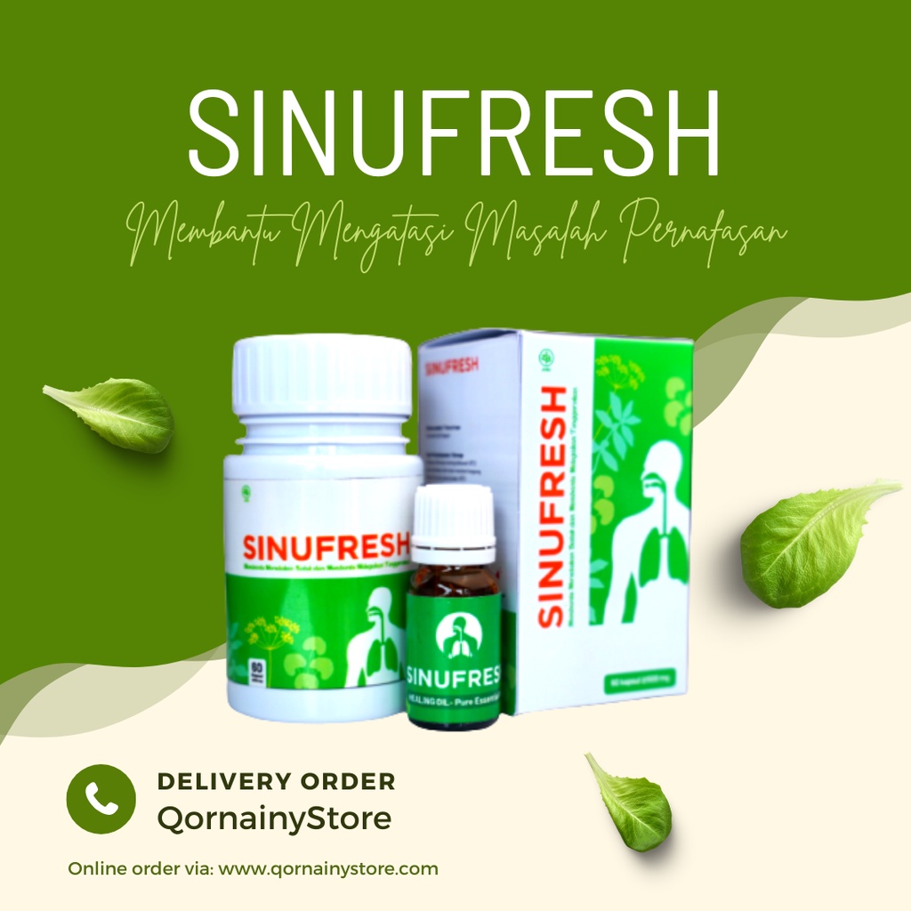 Jual KAPSUL SINUFRESH + 1 ESSENTIAL OIL - OBAT HERBAL ATASI SINUS ...