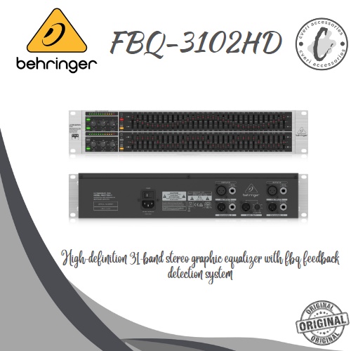 Jual BEHRINGER FBQ3102HD 31-Band Stereo Graphic Equalizer Original FBQ ...