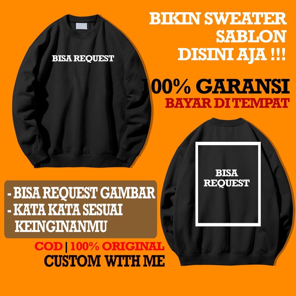 Custom sweater satuan on sale