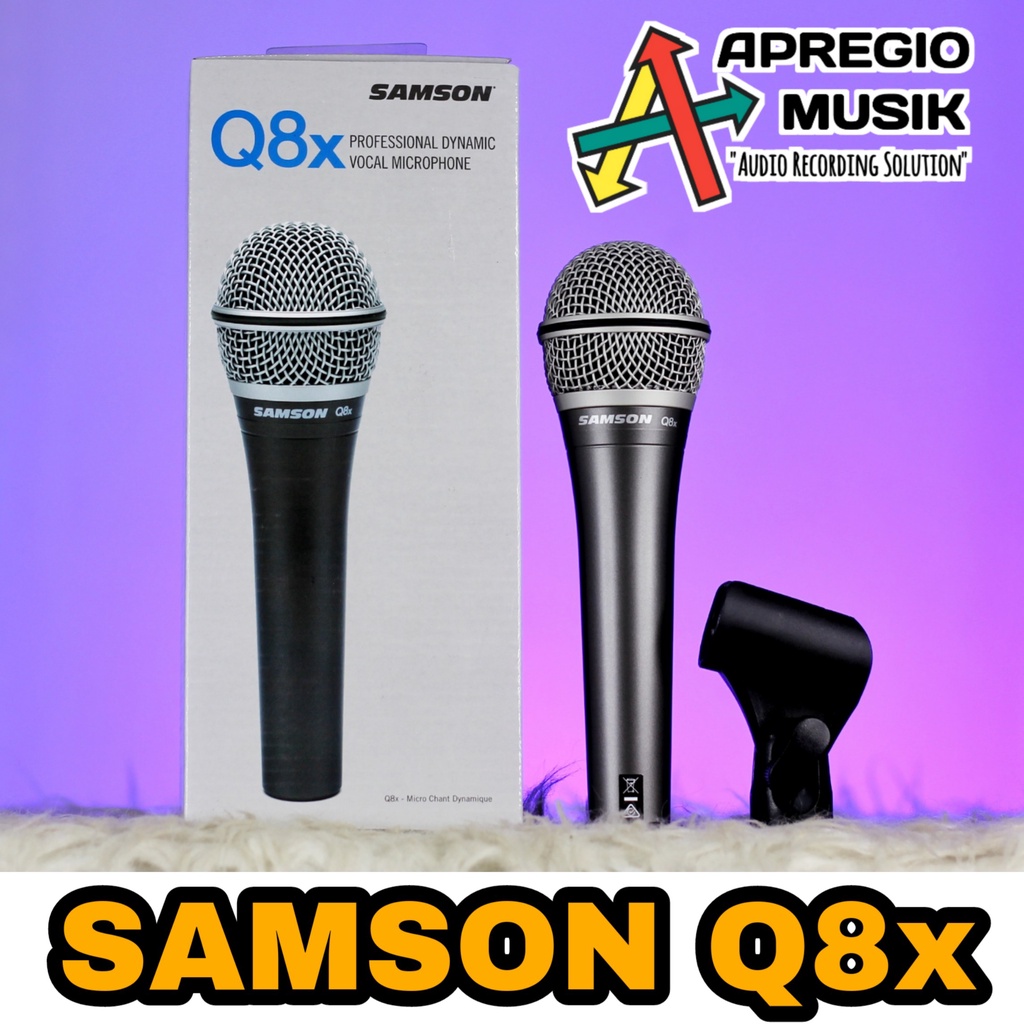 Jual Samson Q8X Q8 X Premium dynamic vocal microphone with mid range ...