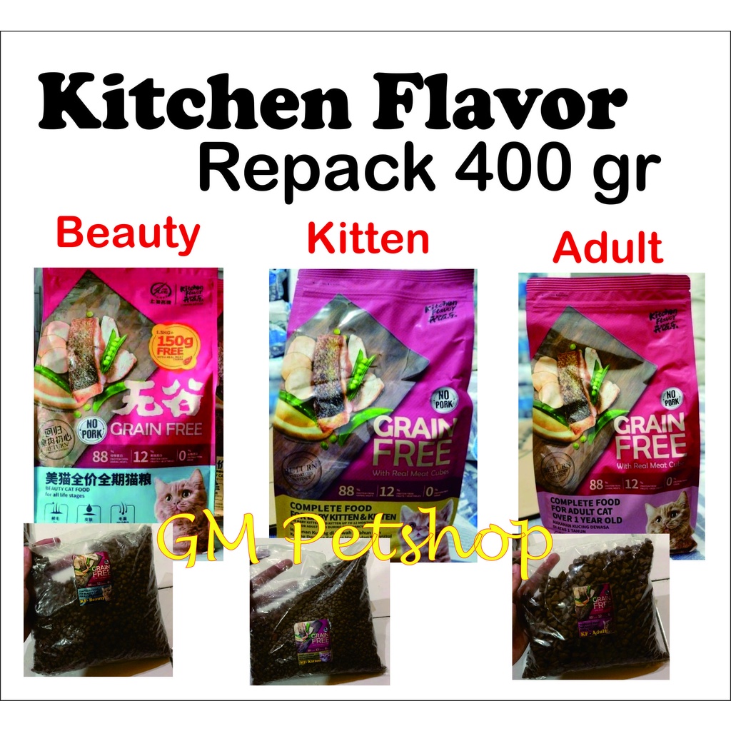 Jual KF Kitten 400gr / KF Beauty 400gr / KF adult 400gr / Kitchen