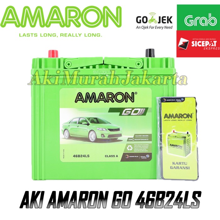 Jual Aki Mobil Toyota Yaris NS60LS / 46B24LS Amaron GO Aki Kering 12v