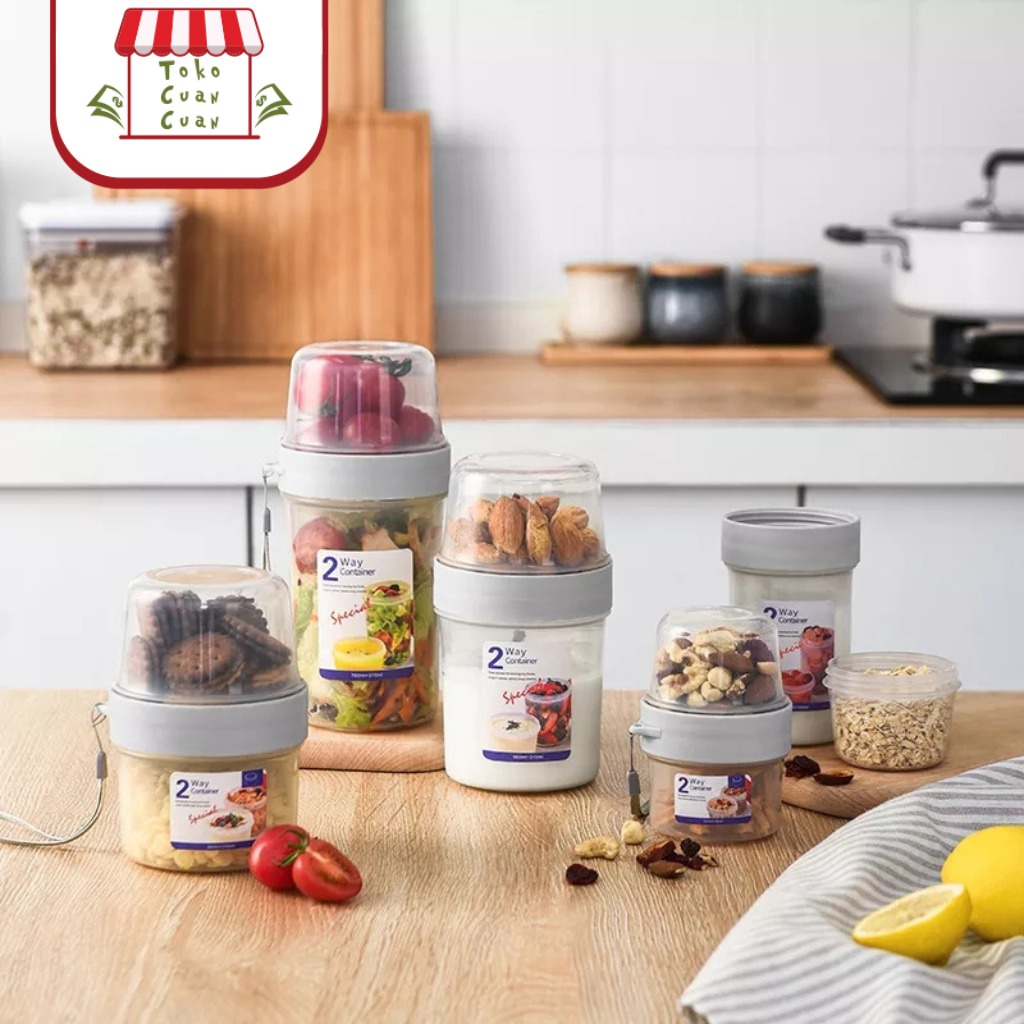 Jual TCC 2 Way Container Tempat Penyimpanan Makanan Kedap Udara food ...