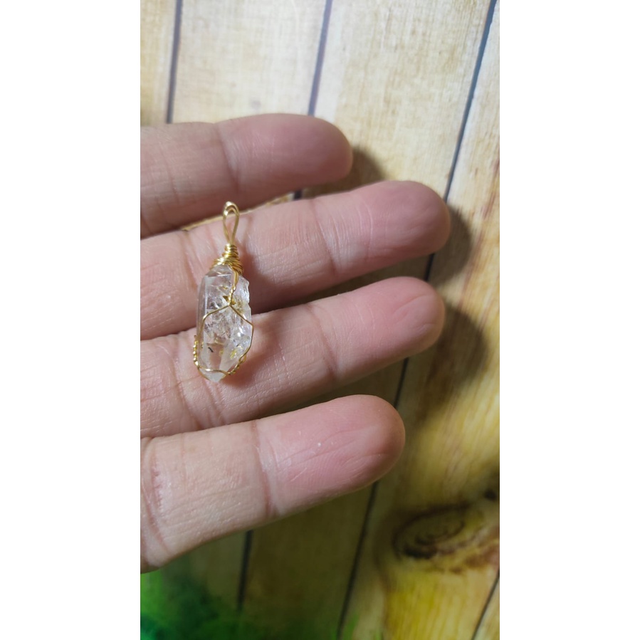 Jual Natural Diamond Herkimer Pendant (Harga per pcs) Shopee Indonesia