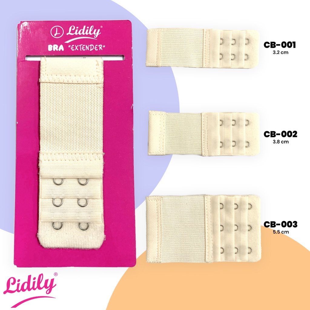 Jual Penyambung Lingkar BH / Bra Extension 2 Baris 3 Baris Kait BH
