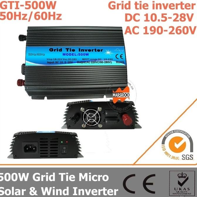 Jual 500 WATT GRID TIE INVERTER OUT 220V IN 10,528VDC (12V SYSTEM