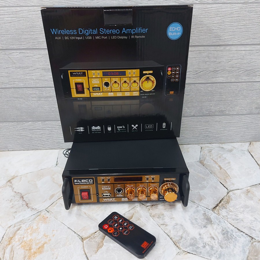 Jual Amplifier Bluetooth Karaoke USB Fleco D16 ORIGINAL Shopee Indonesia