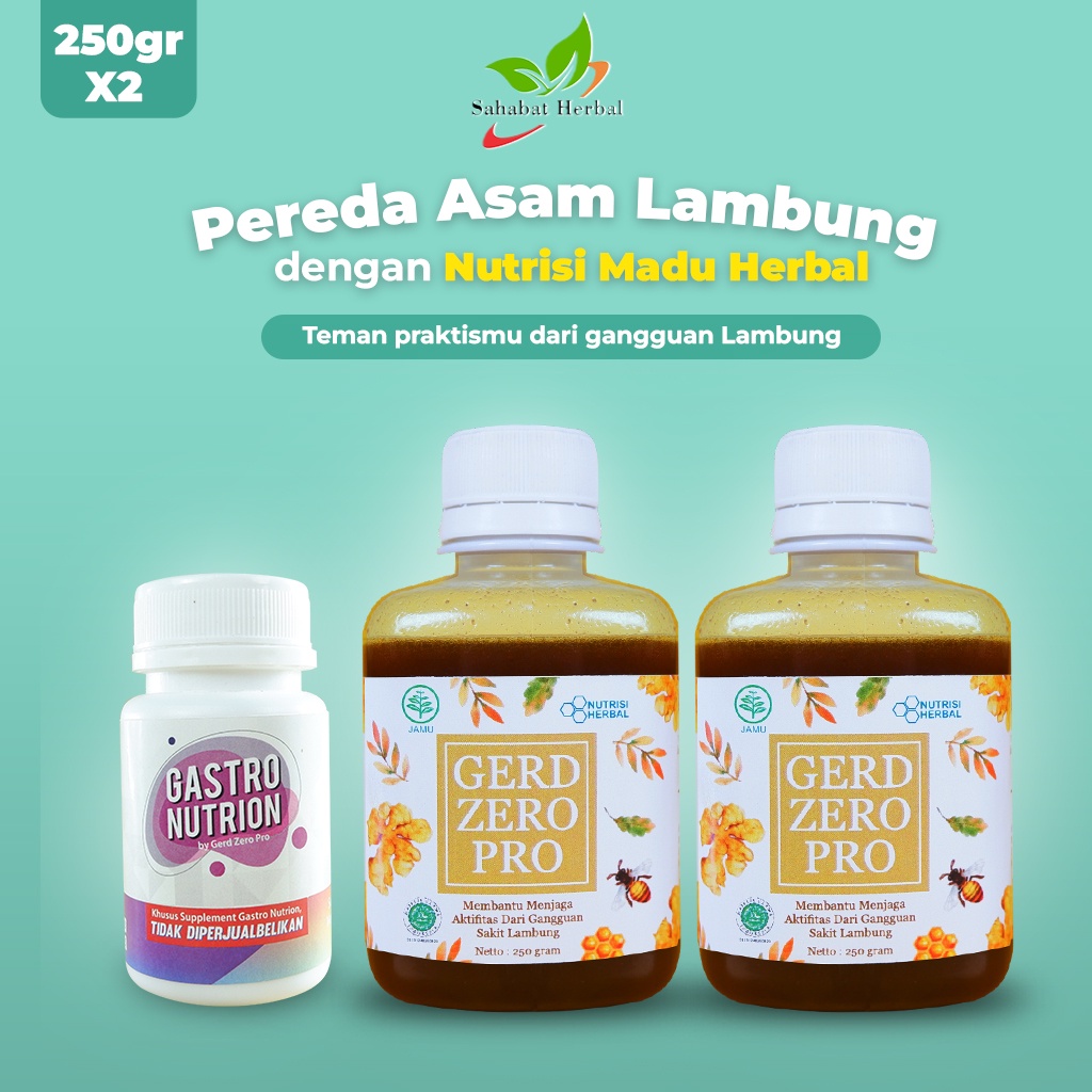 Jual Gerd Zero Pro Madu Obat Asam Lambung Maag Anxiety Kembung Herbal Original Paket Isi Dan