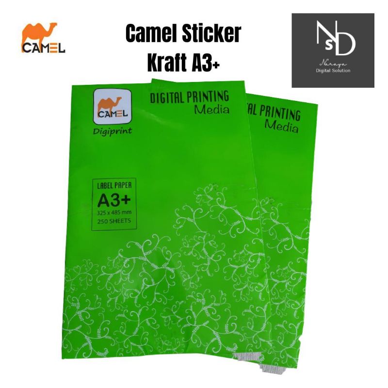 Jual Sticker Kraft Camel Stiker samson label kraft a3+ repack 100lembar ...