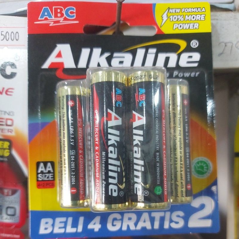 Jual Baterai Aa Abc Alkaline Isi Shopee Indonesia