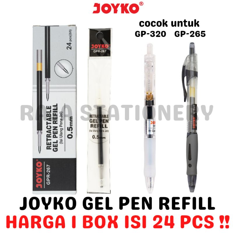 Jual Joyko Gel Pen Refill Black Blue Isi Ulang Pen Joyko Gp Hitam Biru Gp Mm Gpr