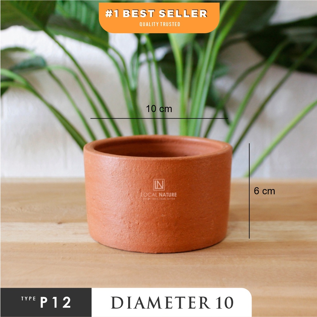 Jual P12 Pot Gerabah Pot Terakota Pot Tanah Liat Pot Tanaman Pot Bunga Aesthetic 