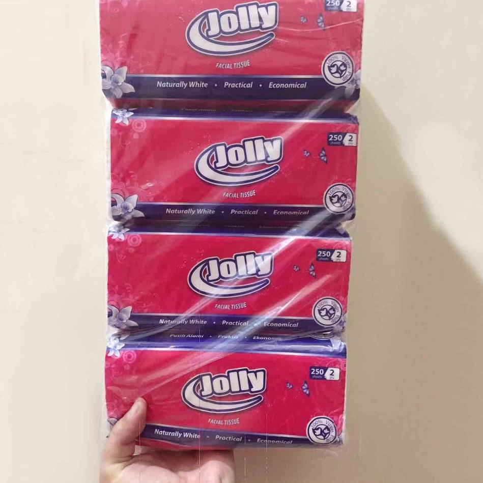 Jual Free Bubble Wrap Tisu Tissue Jolly 250 sheet Facial Softpack ...