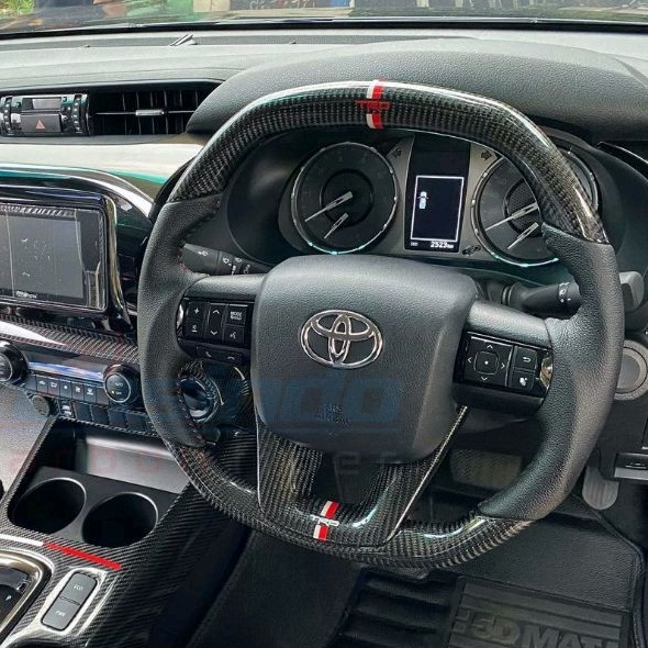 Jual stir setir steering wheel toyota voxy/fortuner/hilux/innova carbon
