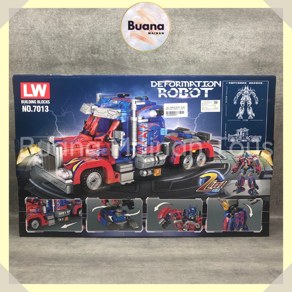 Jual BRICK LW DEFORMATION ROBOT MAINAN EDUKASI ANAK COWO BRICKS BLOCK ...