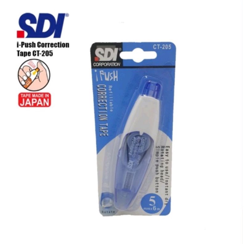 Jual Tipex Kertas / Correction Tape SDI iPush Ct205 (5mm x 6m