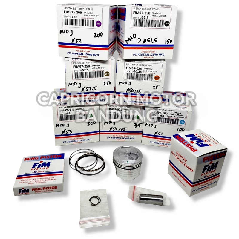 Jual Piston Kit MIO J MIO GT MIO-J FIM IZUMI oversize STD 25 50 75 100 ...