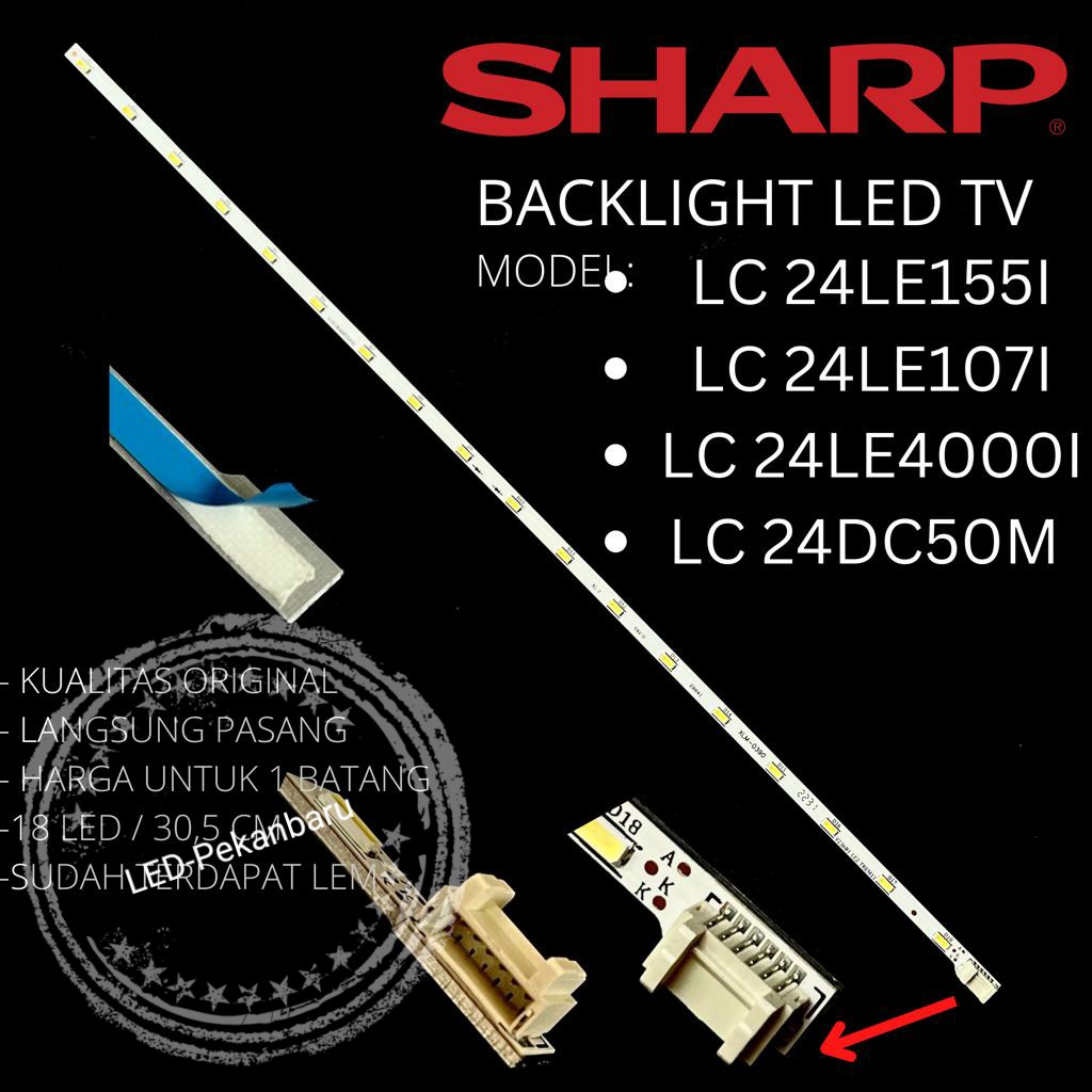 Jual BACKLIGHT LED TV SHARP 24 INC 24SA4000I 24SA4000 24SA4100I ...
