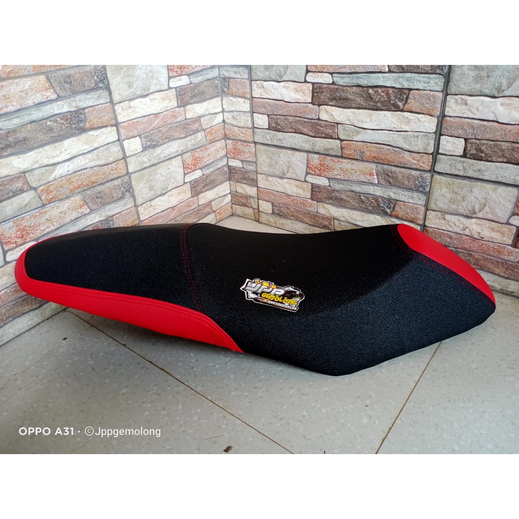 Jual Jok Mio Soul GT double seat lis warna MERAH - Jok Mio soul GT ...