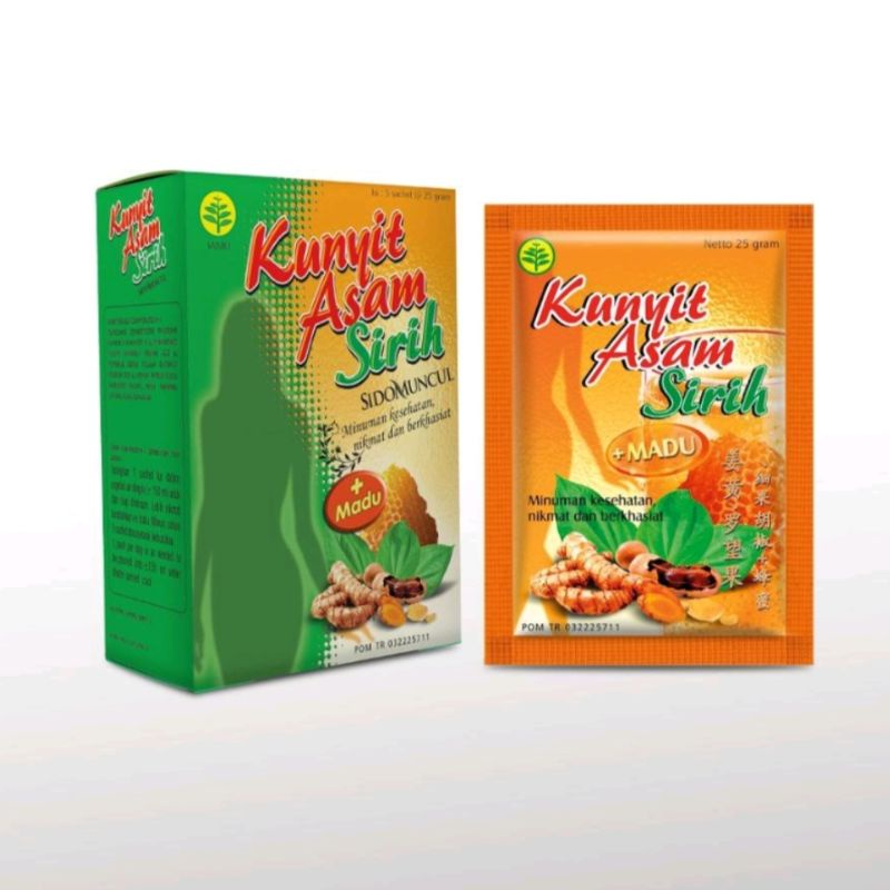 Jual JAMU KUNYIT ASAM SIRIH + MADU SIDOMUNCUL (isi 5 Sachet) | Shopee ...