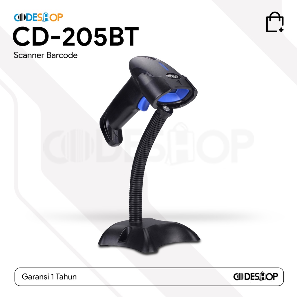 Jual Scanner Barcode CD205BT Efaktur 1D & 2D Wireless