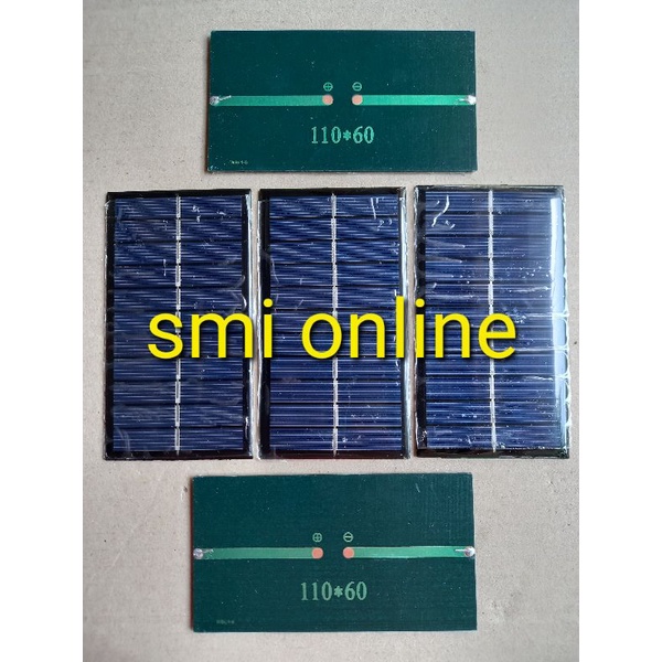 Jual Mini Solar Panel for Smartphone & Powerbank - 5V / 5,5V / 6V .1.1W ...