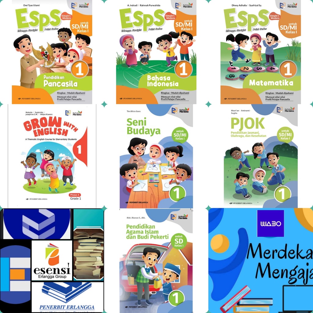 Jual Buku Siswa Kelas Kurikulum Merdeka Sd Mi Kurikulum Merdeka Penerbit Erlangga Pkn Mtk