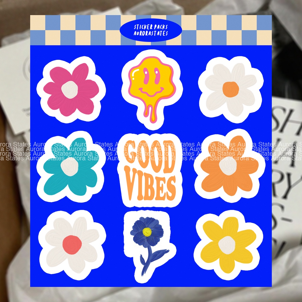 Jual Sticker Positive Vibes Stiker girl gang Sticker Aesthetic Cute ...
