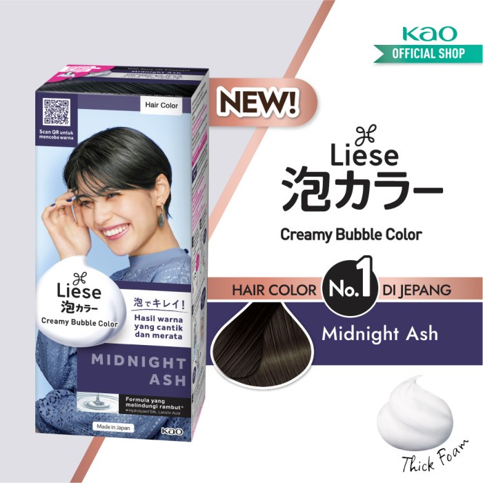 Jual Colo Liese Bubble Hair Color Foam Cat Rambut Permanent - Midnight ...