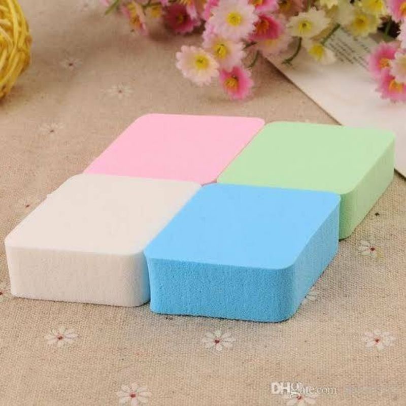 Jual `ღ´ PHINKL `ღ´ Spons Foundation isi 4 bentuk wajik sponge aplikasi ...