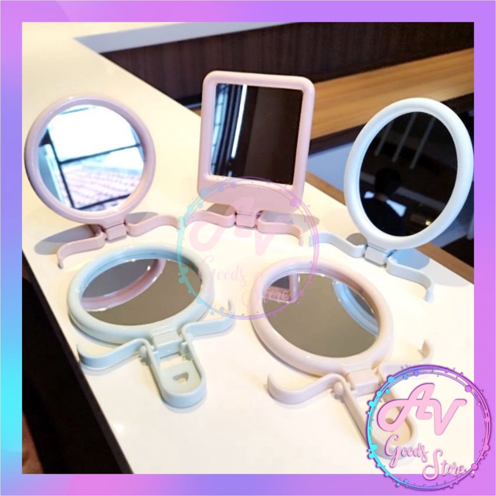 Jual Cermin Duduk / Kaca Make Up Portable / Cermin Rias Genggam Lipat ...