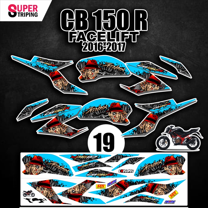 Jual STICKER CB FACELIFT Varian 19 - Tahun 2018 2019 2020 2021 Desain ...
