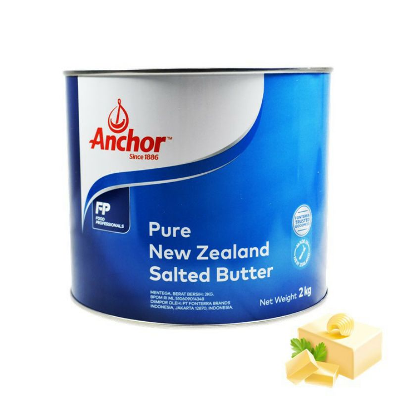 Jual Anchor butter salted 2kg Shopee Indonesia