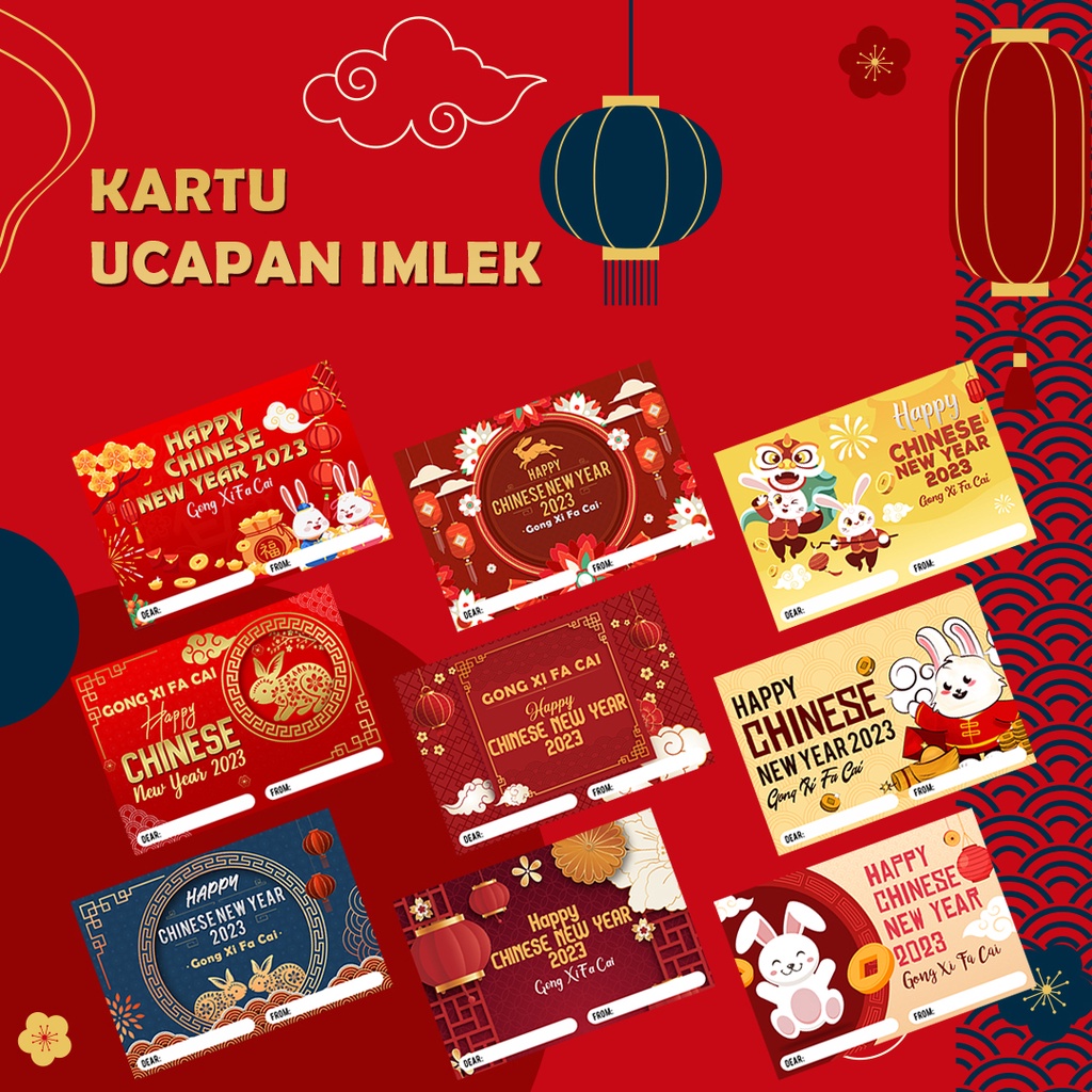 Jual Kartu Ucapan Imlek Chinese New Year Greeting Card Shopee