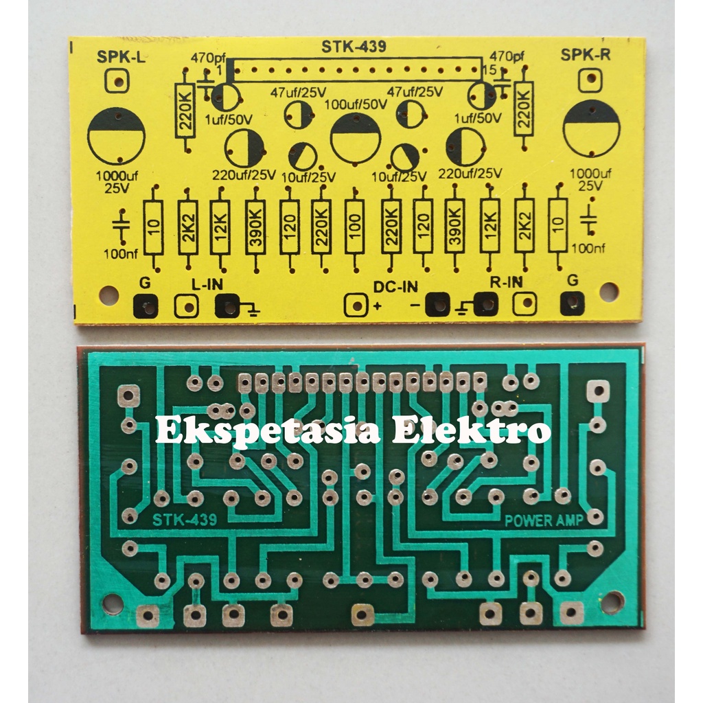 Jual PCB Stereo Power Amplifier IC STK439 Shopee Indonesia