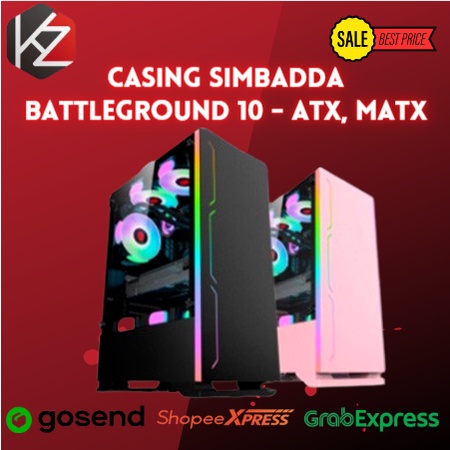 Jual Casing Simbadda BattleGround 10 - ATX, mATX Tempered Glass Gaming ...