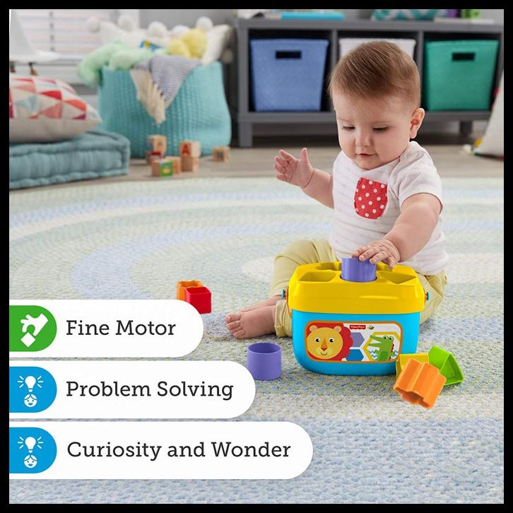 Jual Fisher Price Baby'S First Blocks Shape Sorting Bucket Original