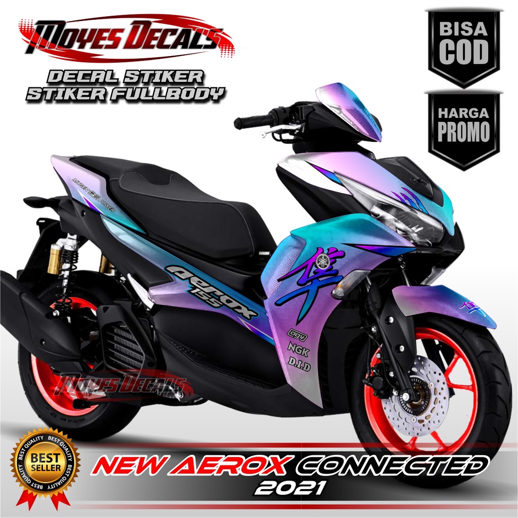 Jual Stiker Decal Full Body Aerox Stiker Motor New Aerox Connected Fullbody Bunglon