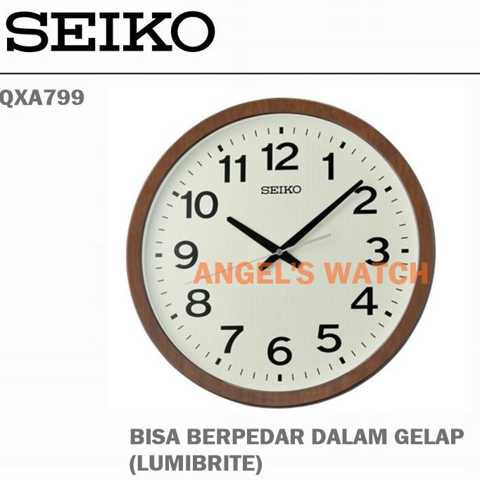 Jual JAM DINDING SEIKO QXA799 LUMIBRITE QUIET SWEEP ORIGINAL Shopee