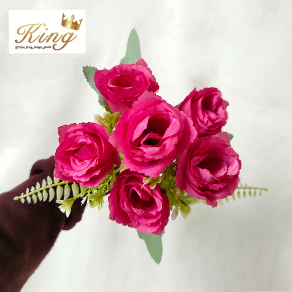 Jual Artificial Spring Rose x6 Bunga Mawar Palsu Bunga Artificial Bunga ...