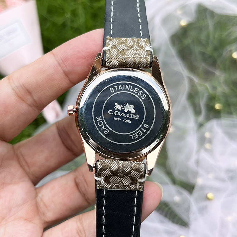 Jual Coach Diamond Quartz Women Watch Fashion Casual Diamond