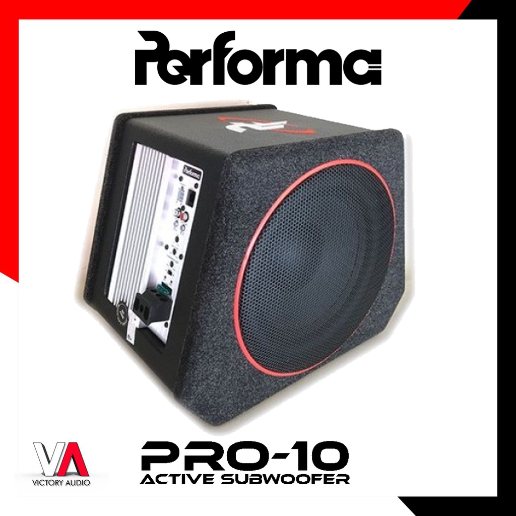 Jual Subwoofer Aktif Bass Box PERFORMA PRO10 10 Inch Active Sub BassBox 10 Inci Built in Power