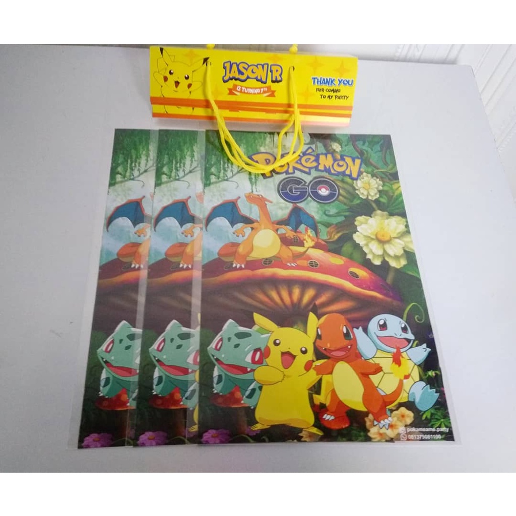 Jual Plastik Snack Pokemon Kantong Snack Pokemon Plastik Bingkisan